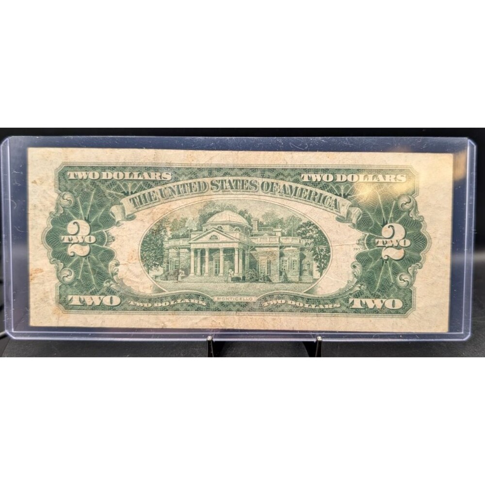 1953 Red Seal $2 United States Note – Crisp Vintage Bill – A61471215A - Picture 2 of 2